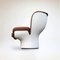 Cognacfarbener & weißer Elda Chair von Joe Colombo für Longhi, 2010er 10