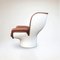 Cognacfarbener & weißer Elda Chair von Joe Colombo für Longhi, 2010er 11