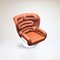 Cognacfarbener & weißer Elda Chair von Joe Colombo für Longhi, 2010er 7