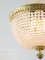Lampadario Impero in cristallo e ottone, Francia, anni '40, Immagine 2