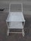 French Perforated White Metal Bar Trolley, 1950s 3