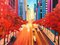 Angela Wakefield, Painting of the Chrysler Building 42nd Street New York City by British Artist, 2024 11