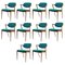 Fully Restored Model 42 Teak Dining Chairs by Kai Kristiansen for Schou Andersen, 1960s, Set of 10 1