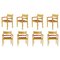 Butacas Koldinghus de haya de Hans J. Wegner para Fredericia, años 80. Juego de 8, Imagen 1