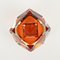 Murano Red Sommerso Multifaceted Glass Ashtray attributed to Flavio Poli, Italy, 1960s 10