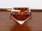 Murano Red Sommerso Multifaceted Glass Ashtray attributed to Flavio Poli, Italy, 1960s 4