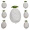 Vintage Italian Handcrafted Bowls Set in the Shape of Pineapple by Italica Ars, 1970s, Set of 7 1