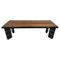Italian Art Deco Walnut, Gold Leaf and Black Lacquered Table, 1940s, Image 1