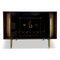 Brazilian Black Lacquered Cabinet by Dinucci, 1950s 16