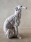 Italienischer Künstler, Skulptur eines Barsoi Hounds, 1970er, Weiß lackierte Terrakotta 3