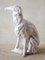 Italienischer Künstler, Skulptur eines Barsoi Hounds, 1970er, Weiß lackierte Terrakotta 5