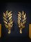 Gold Metal Wall Lights from Maison Florart, 1960s, Set of 2, Image 1