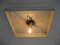 Vintage Deckenlampe mit Kunststoffplatten in Chromrahmen 3