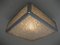 Lampada da soffitto vintage con lastre in plastica e struttura cromata, Immagine 15