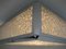 Lampada da soffitto vintage con lastre in plastica e struttura cromata, Immagine 16