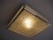 Vintage Belgian Ceiling Lamp with Plastic Sheets in Chrome Frame 6