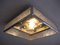 Lampada da soffitto vintage in plastica cromata, Belgio, Immagine 5