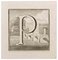 Luigi Vanvitelli, Letter P, Etching, 18th Century 1