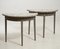 Gustavian Demi Lune Tables, 1820s, Set of 2 1