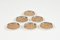 Untersetzer aus Acrylglas, Rattan & Silber im Stil von Christian Dior, Italien, 1970er, 6 . Set 3