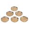 Untersetzer aus Acrylglas, Rattan & Silber im Stil von Christian Dior, Italien, 1970er, 6 . Set 11