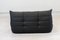 Togo Chaise Lounge in Black Leather byy Michel Ducaroy for Ligne Roset, 1974 6