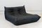 Togo Chaise Lounge in Black Leather byy Michel Ducaroy for Ligne Roset, 1974 9