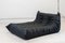 Togo Chaise Lounge in Black Leather byy Michel Ducaroy for Ligne Roset, 1974 1