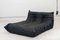 Togo Chaise Lounge in Black Leather byy Michel Ducaroy for Ligne Roset, 1974 3