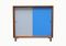 Blaues & Graues Walnuss Sideboard, 1960er 2