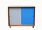 Blaues & Graues Walnuss Sideboard, 1960er 1