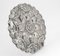 Vintage 900 Silver Floral Repoussé Hanging Mirror, 1940s 2