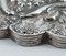 Vintage 900 Silver Floral Repoussé Hanging Mirror, 1940s 7