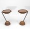 Tavolini Pudding Bowl in quercia e acciaio di Sculptor Philip Hearsey, anni '90, set di 2, Immagine 1