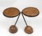 Tavolini Pudding Bowl in quercia e acciaio di Sculptor Philip Hearsey, anni '90, set di 2, Immagine 15