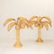 Rattan Tischlampen aus Palmenholz, 2er Set 3