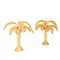 Rattan Tischlampen aus Palmenholz, 2er Set 1