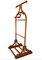 Vintage Art Deco Grand Simulated Bamboo and Wood Valet Stand, 1920s, Set of 2 7