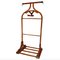 Vintage Art Deco Grand Simulated Bamboo and Wood Valet Stand, 1920s, Set of 2 1