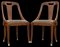 Set of Vintage Beech Curved Back Dining Chairs, 1920s 1