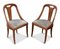 Set of Vintage Beech Curved Back Dining Chairs, 1920s 2