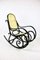 Schwarzer Vintage Schaukelstuhl von Michael Thonet 4