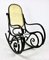 Schwarzer Vintage Schaukelstuhl von Michael Thonet 1