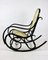 Schwarzer Vintage Schaukelstuhl von Michael Thonet 11