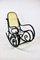 Schwarzer Vintage Schaukelstuhl von Michael Thonet 10