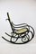 Schwarzer Vintage Schaukelstuhl von Michael Thonet 6