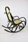 Schwarzer Vintage Schaukelstuhl von Michael Thonet 5