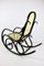 Schwarzer Vintage Schaukelstuhl von Michael Thonet 8