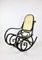 Schwarzer Vintage Schaukelstuhl von Michael Thonet 12