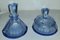 Art Deco Blue Crystal Dressing Table Set, Set of 4 3